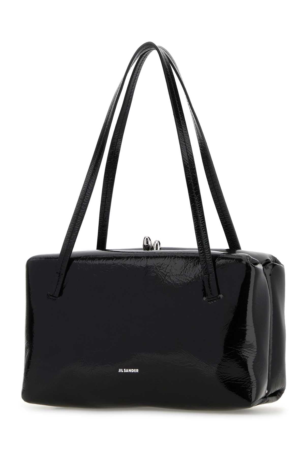 Jil Sander Women Black Leather Goji Pillow Handbag