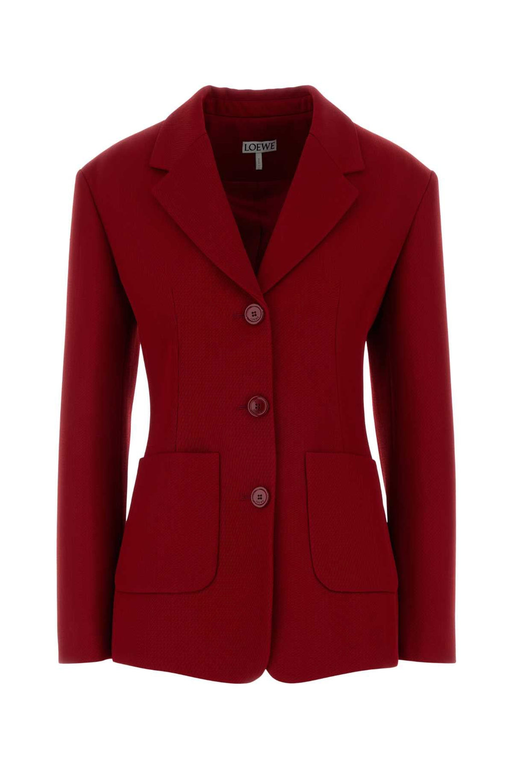 Loewe Women Red Wool Blend Blazer