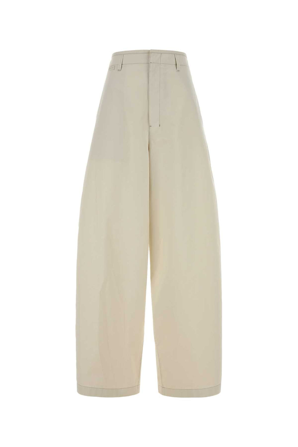 Lemaire Women Ivory Cotton Wide-Leg Pant