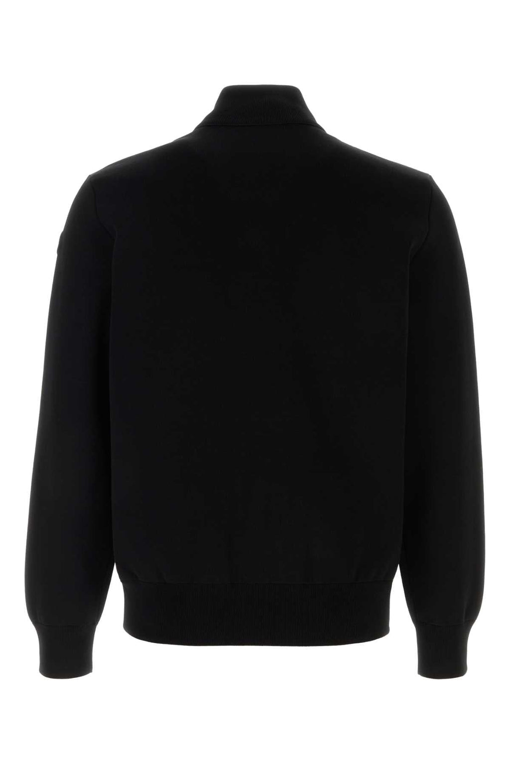 Moncler Men Black Knit And Nylon Jacket