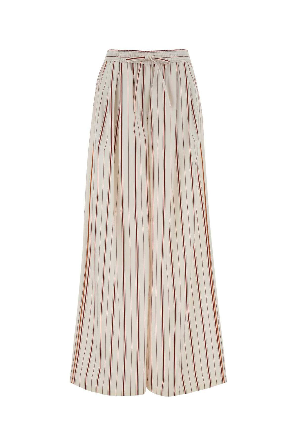 Dolce & Gabbana Women Embroidered Poplin Wide-Leg Pant