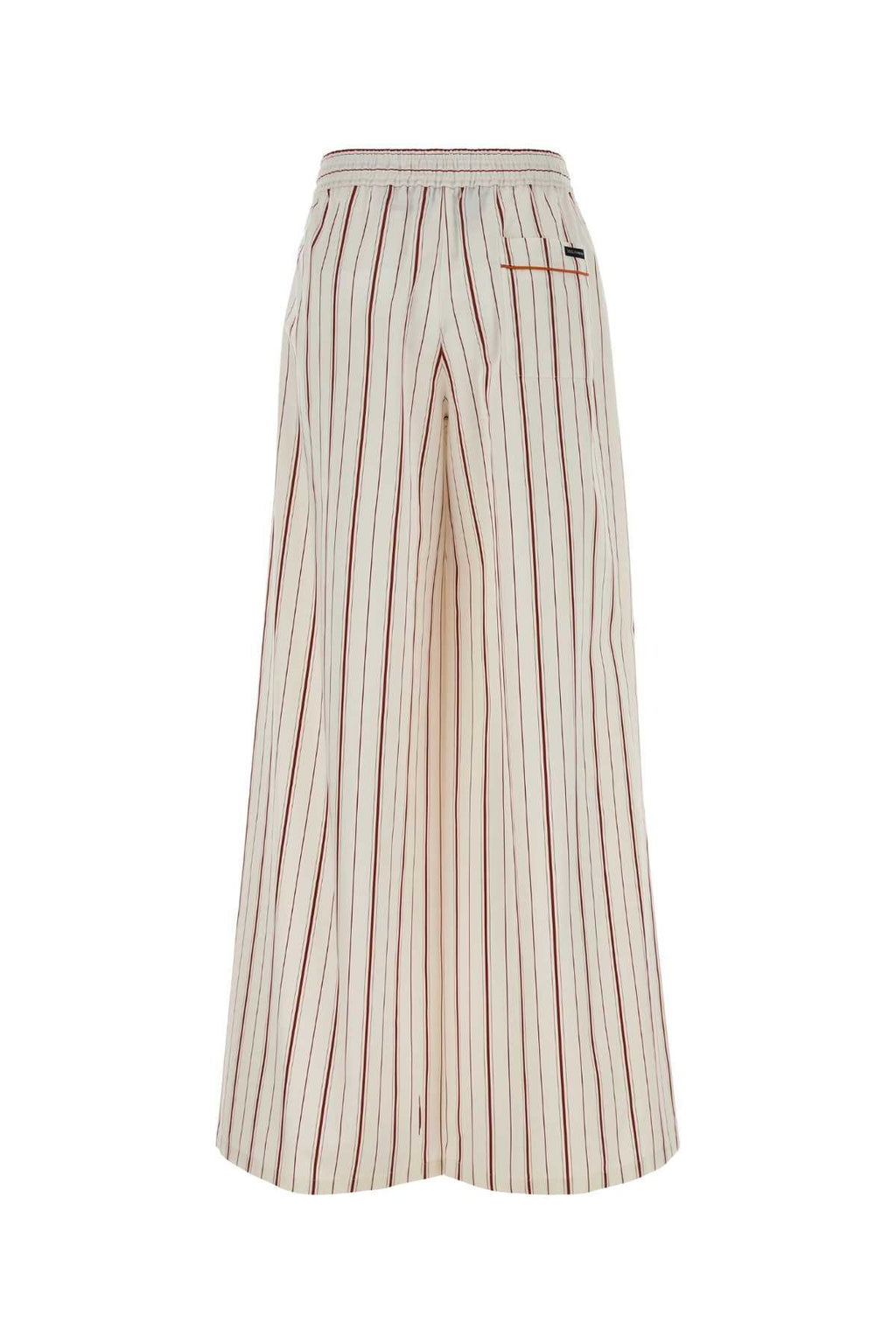 Dolce & Gabbana Women Embroidered Poplin Wide-Leg Pant