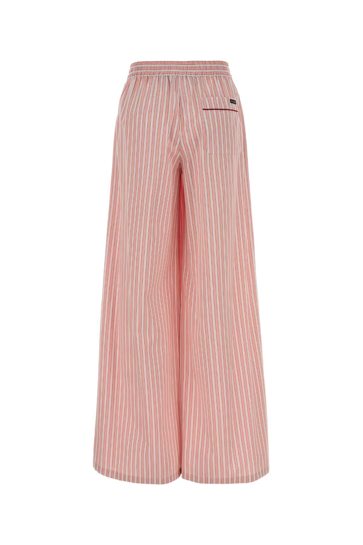 Dolce & Gabbana Women Embroidered Poplin Wide-Leg Pant