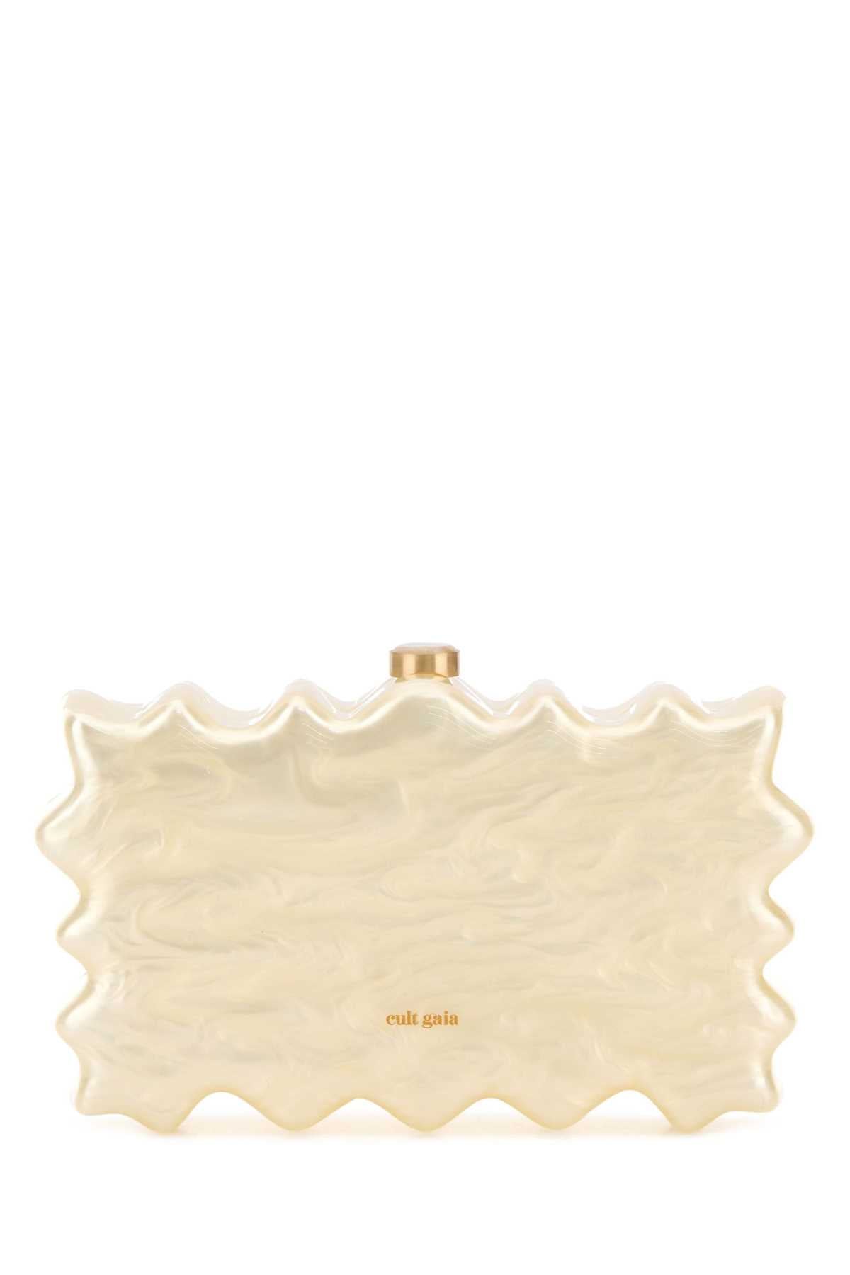 Cult Gaia Women Ivory Acrylic Paloma Clutch
