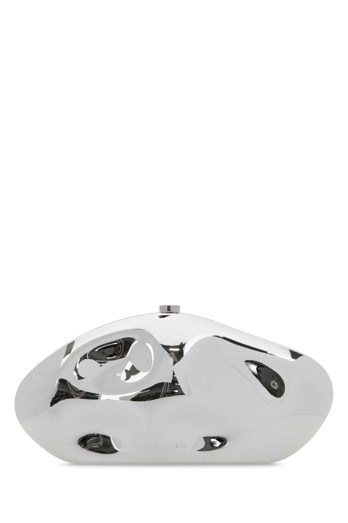 Cult Gaia Women Silver Caldera Clutch