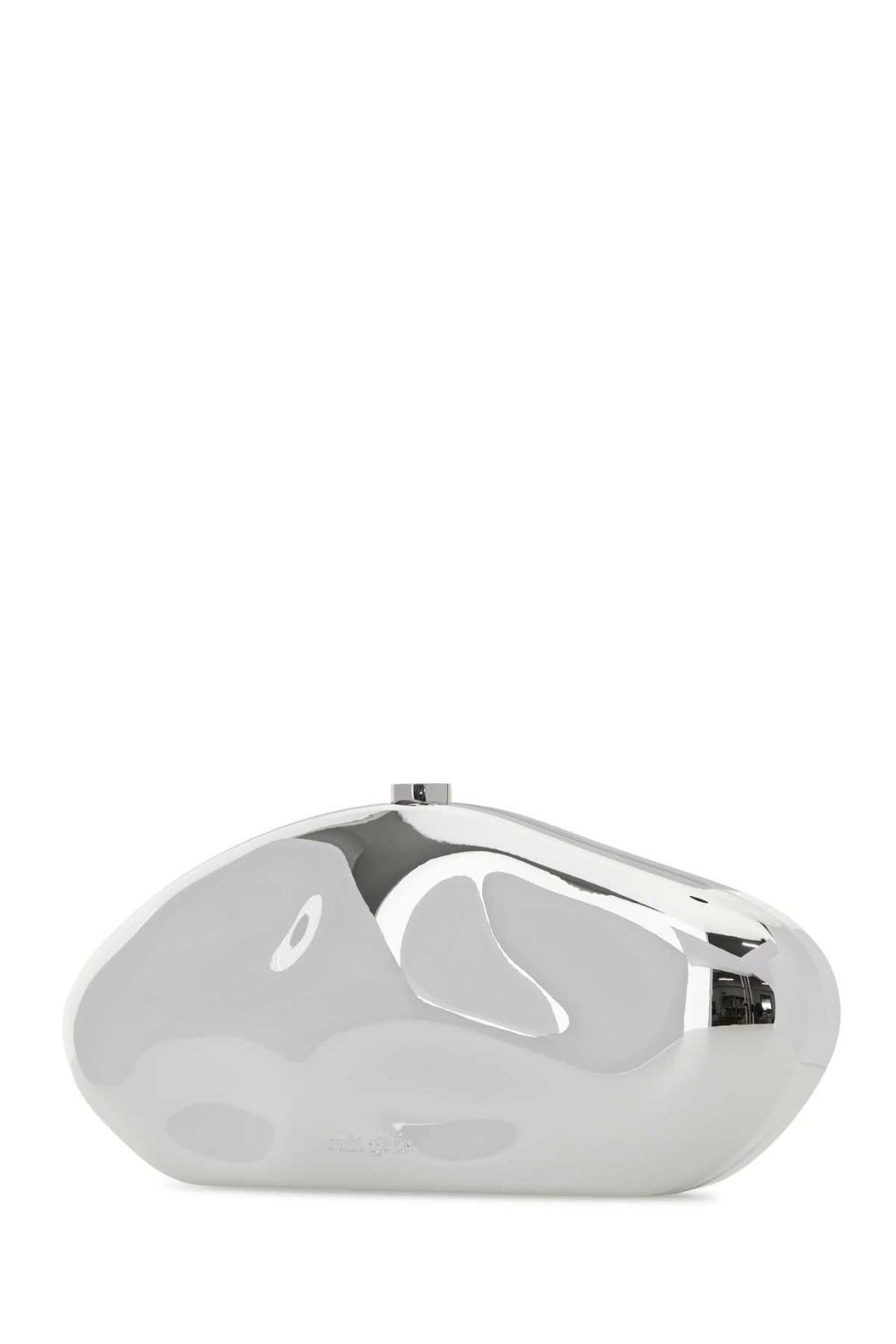 Cult Gaia Women Silver Caldera Clutch
