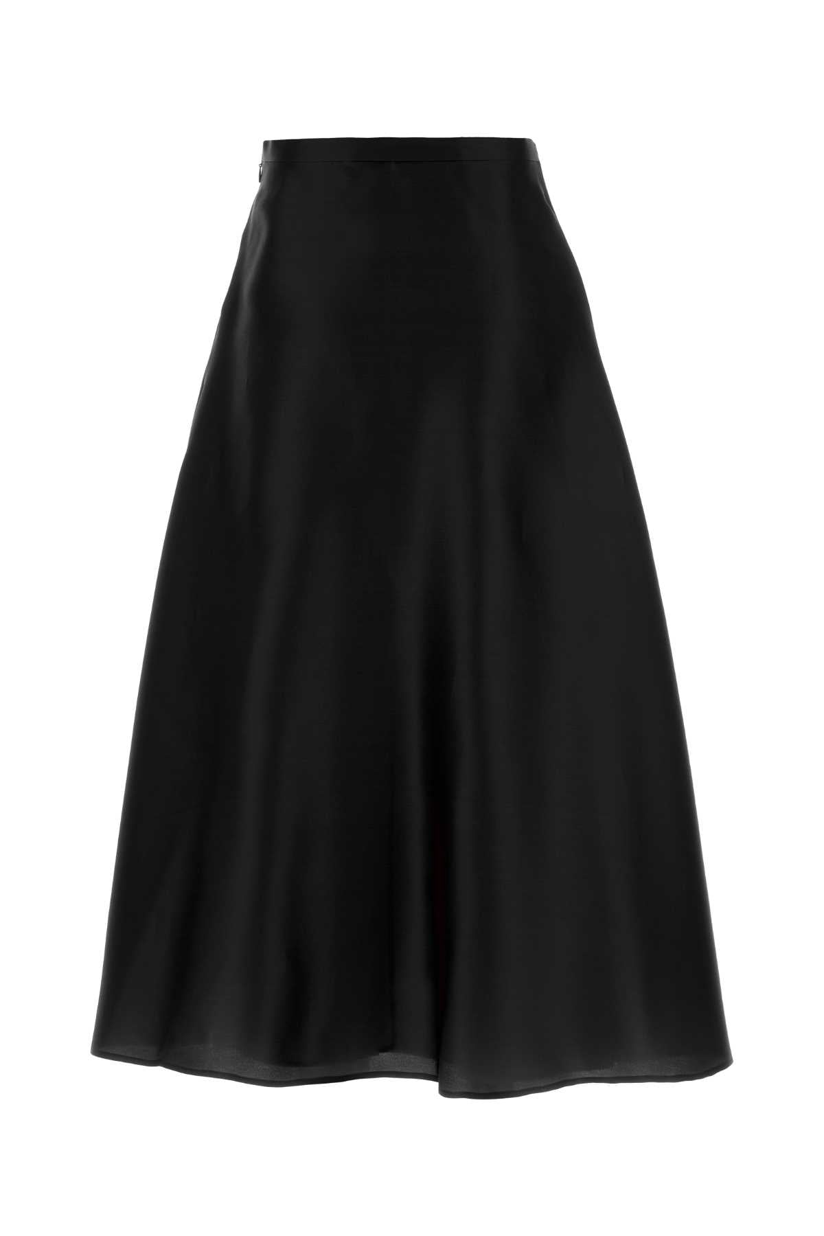 Alberta Ferretti Women Black Silk Skirt