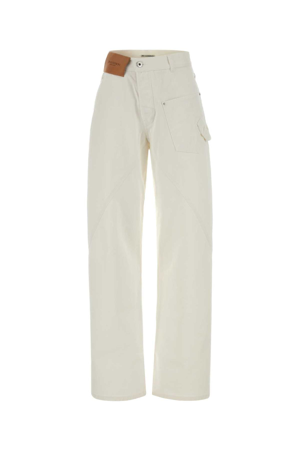 Jw Anderson Women White Denim Jeans