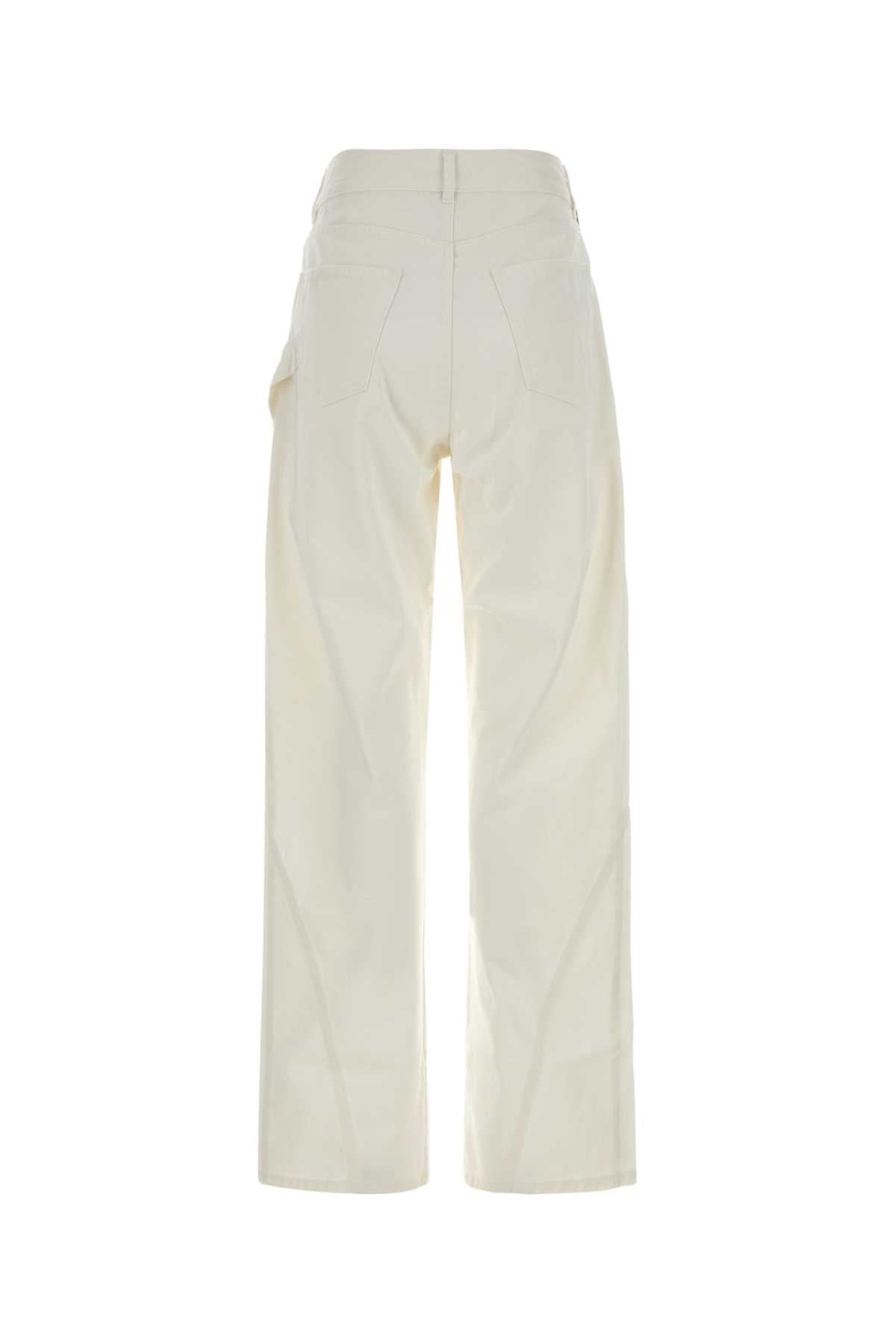 Jw Anderson Women White Denim Jeans