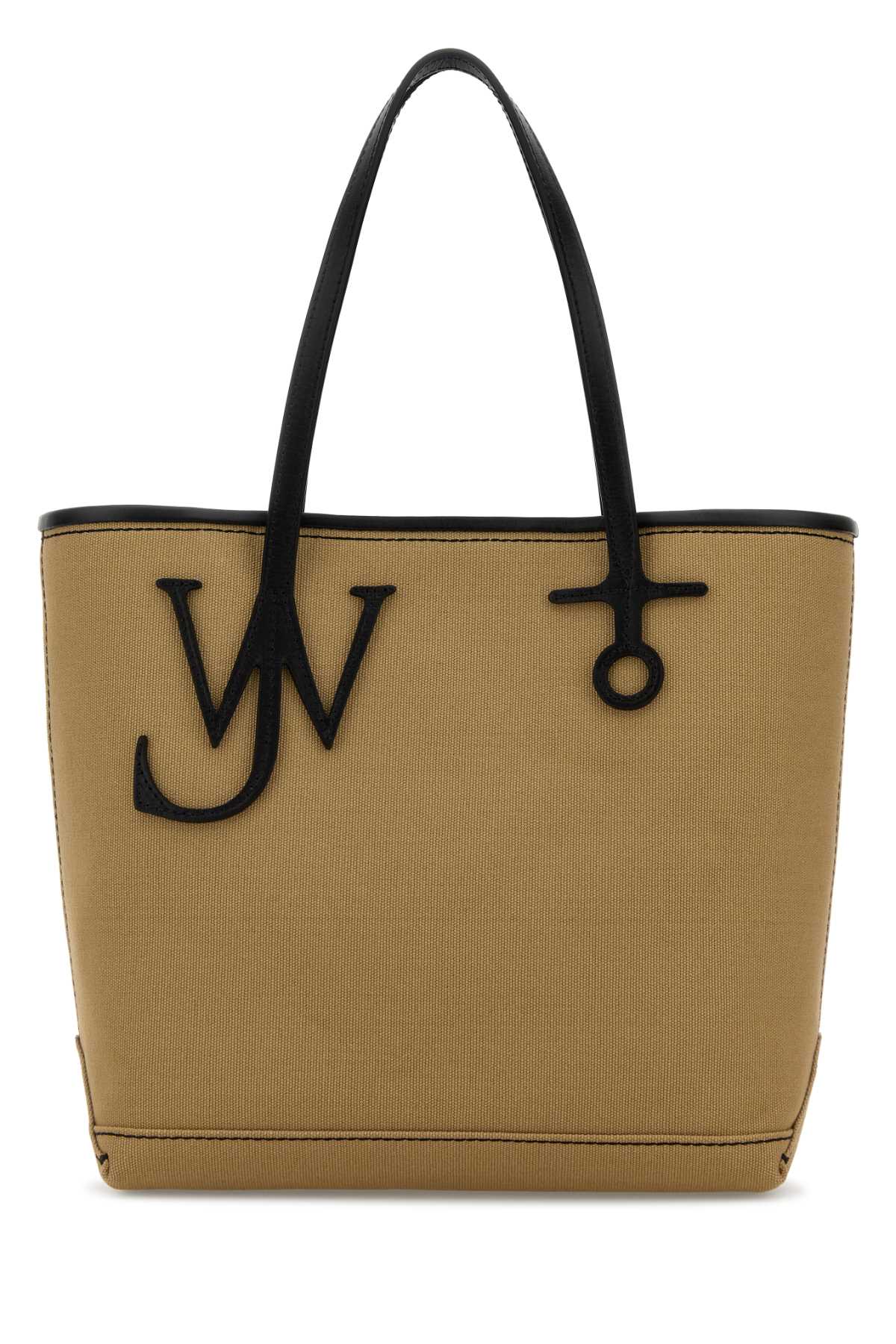 Jw Anderson Women Beige Canvas Small Anchor Bucket Bag