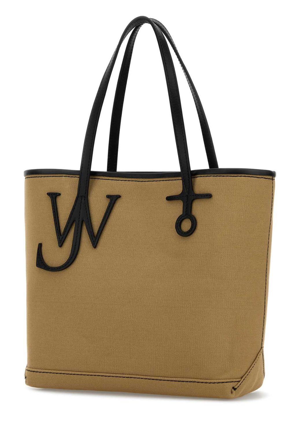Jw Anderson Women Beige Canvas Small Anchor Bucket Bag