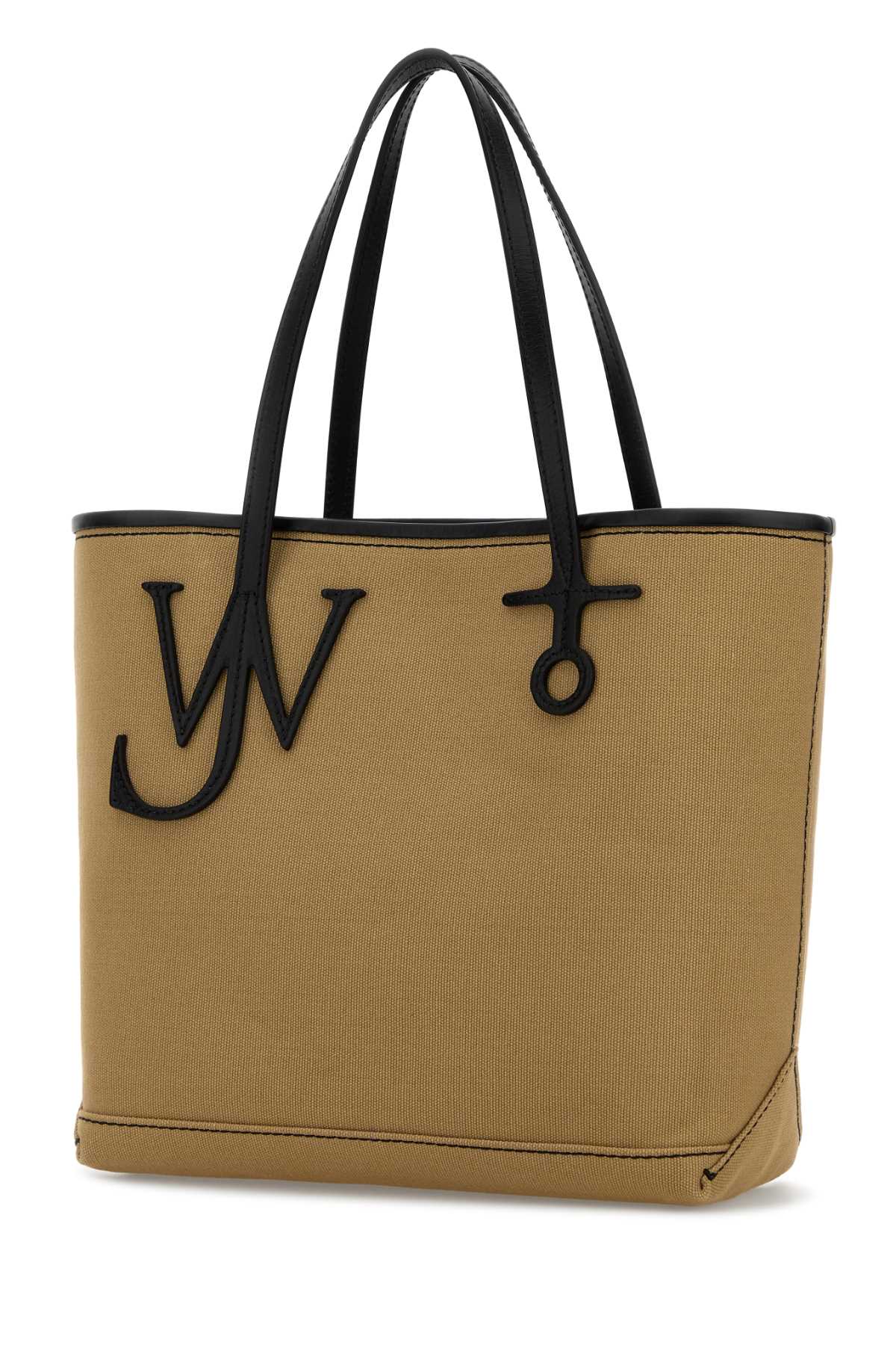 Jw Anderson Women Beige Canvas Small Anchor Bucket Bag