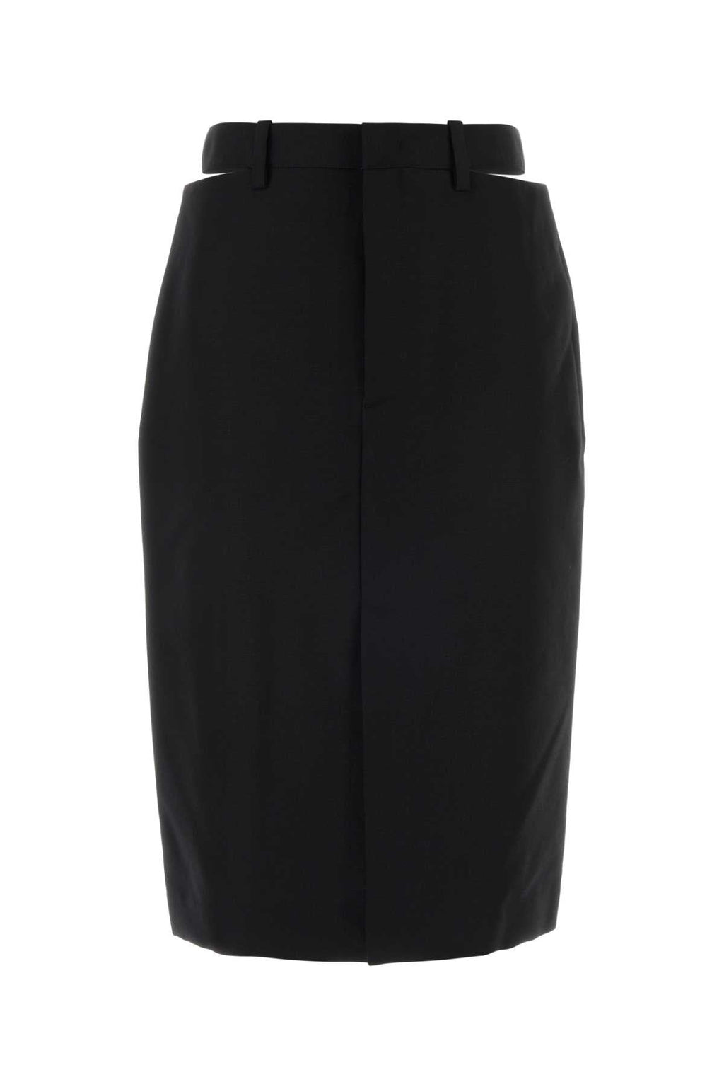 Jil Sander Women Black Wool Blend Skirt