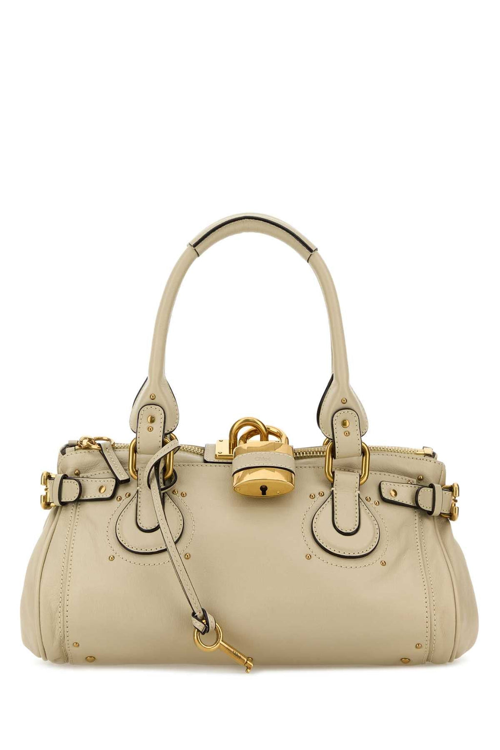 Chloe Women Sand Leather Paddington Shoulder Bag