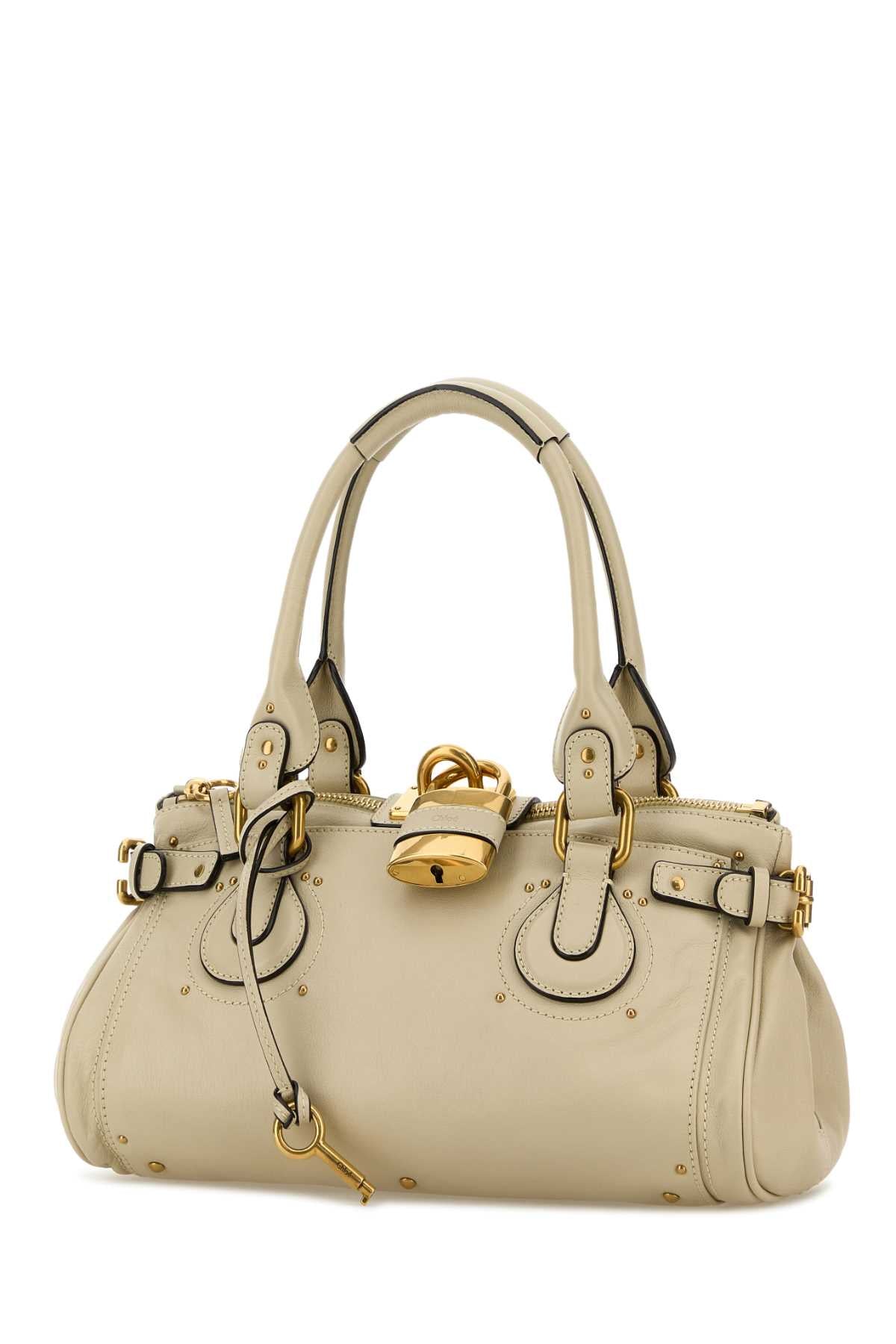 Chloe Women Sand Leather Paddington Shoulder Bag
