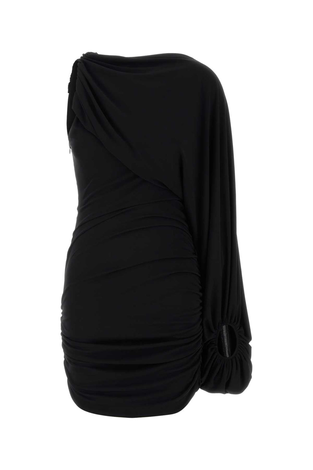 The Andamane Women Black Jersey Selene Mini Dress