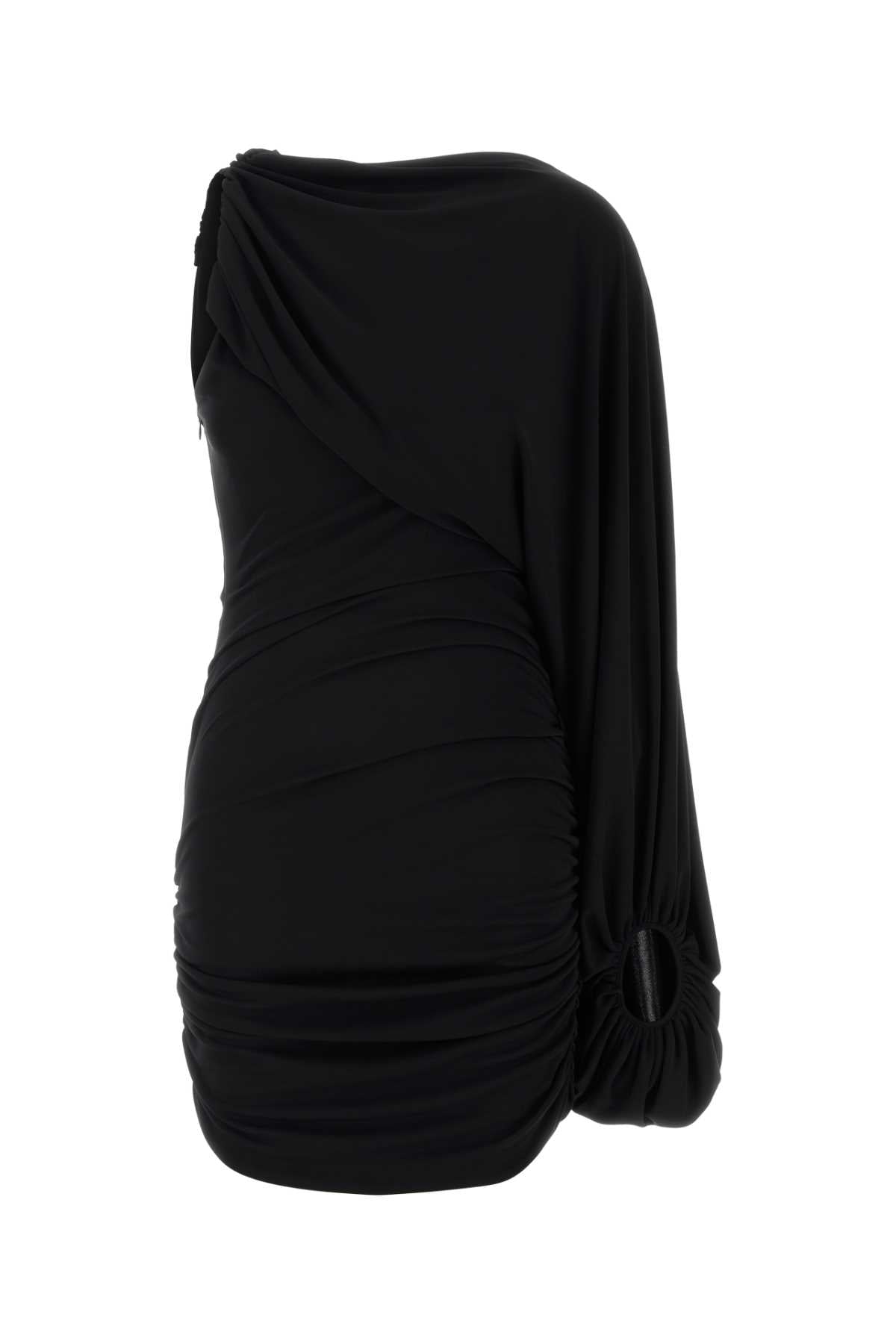 The Andamane Women Black Jersey Selene Mini Dress