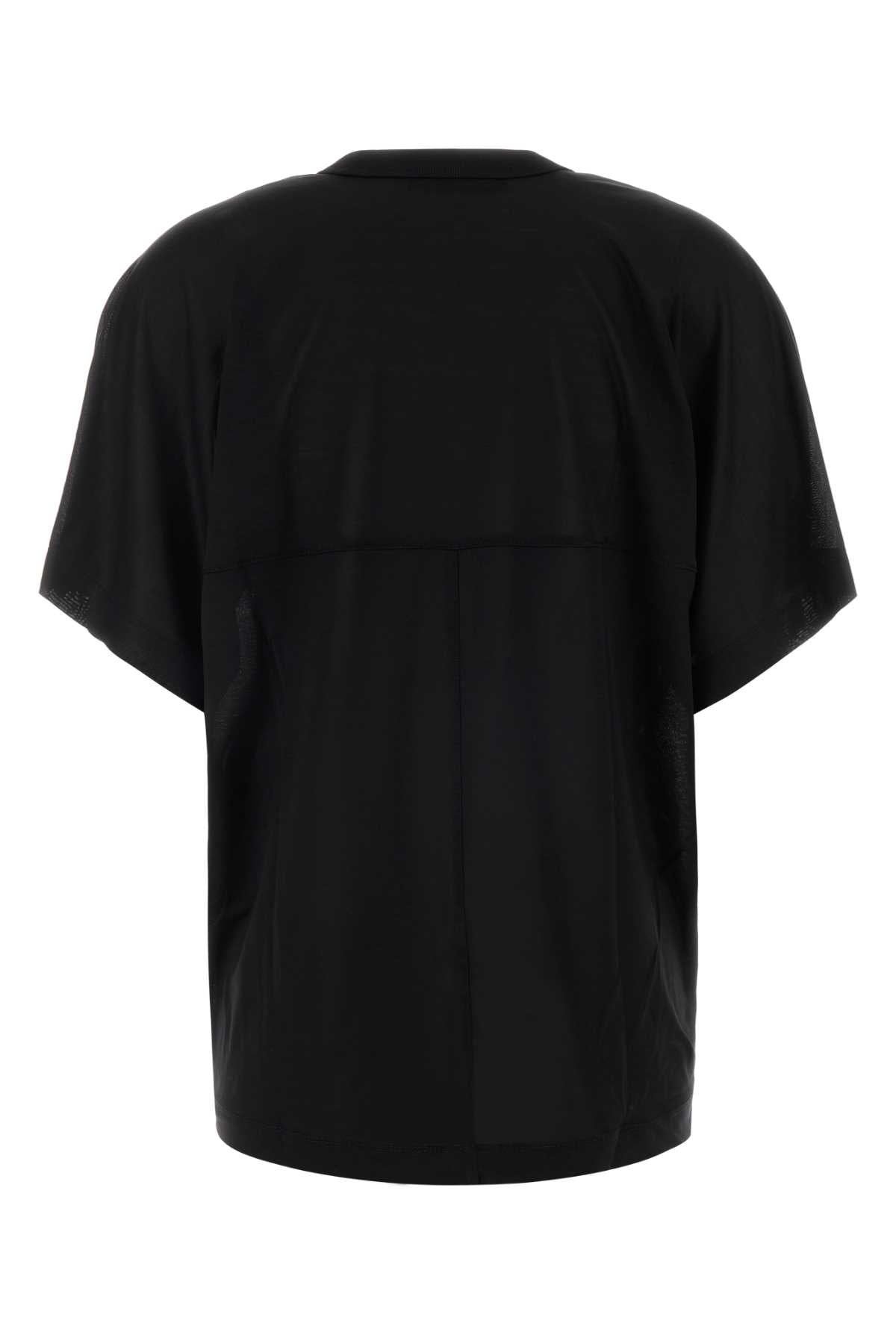 Carven Women T-Shirt Oversize In Seta Nera