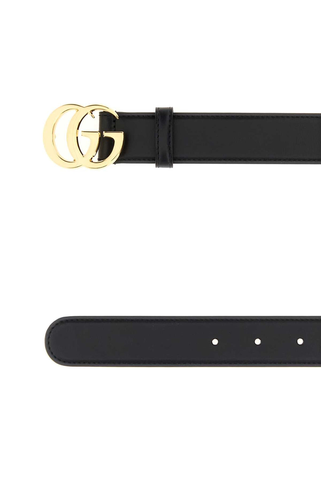 Gucci Women Black Leather Belt