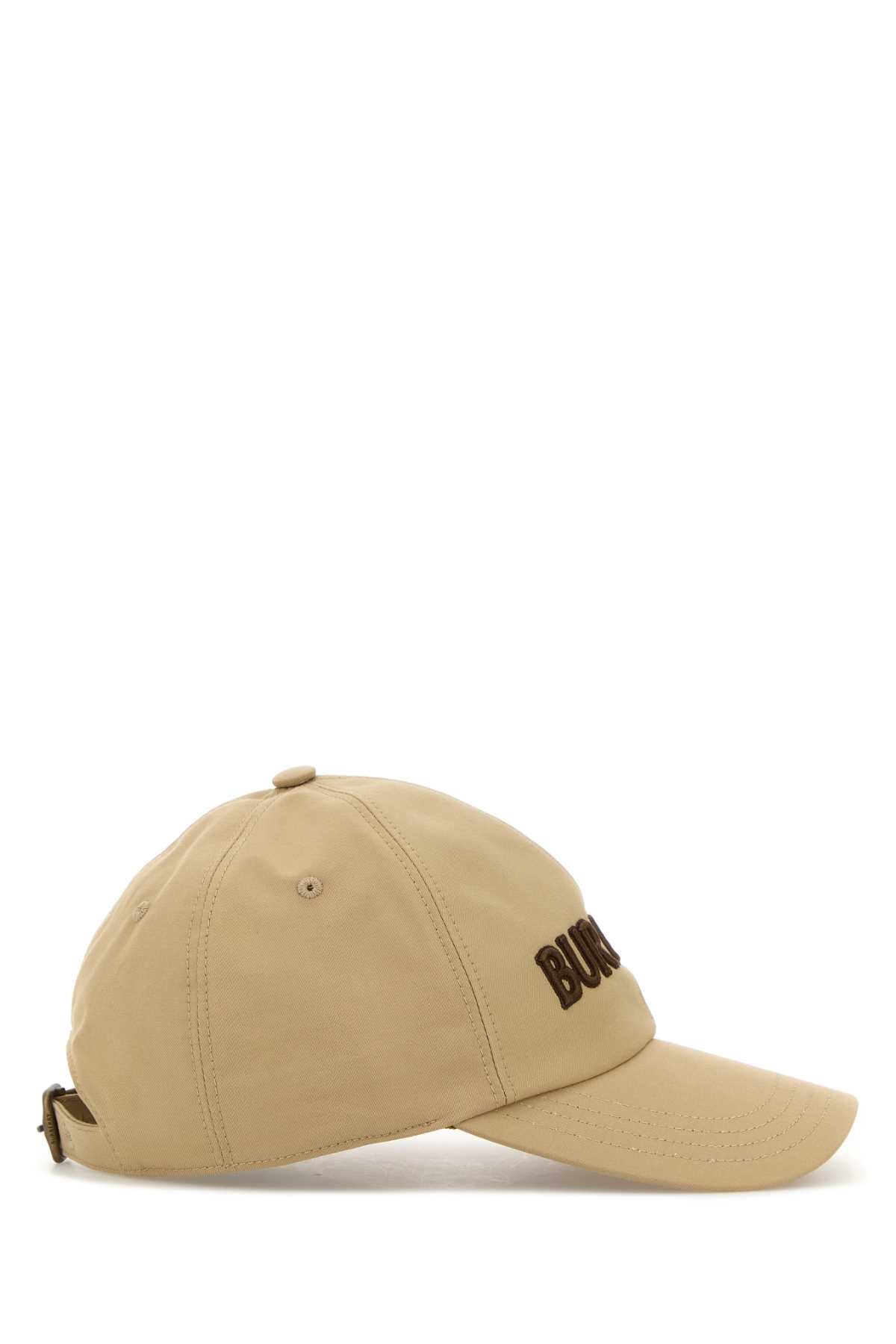 Burberry Women Beige Gabardine Baseball Cap