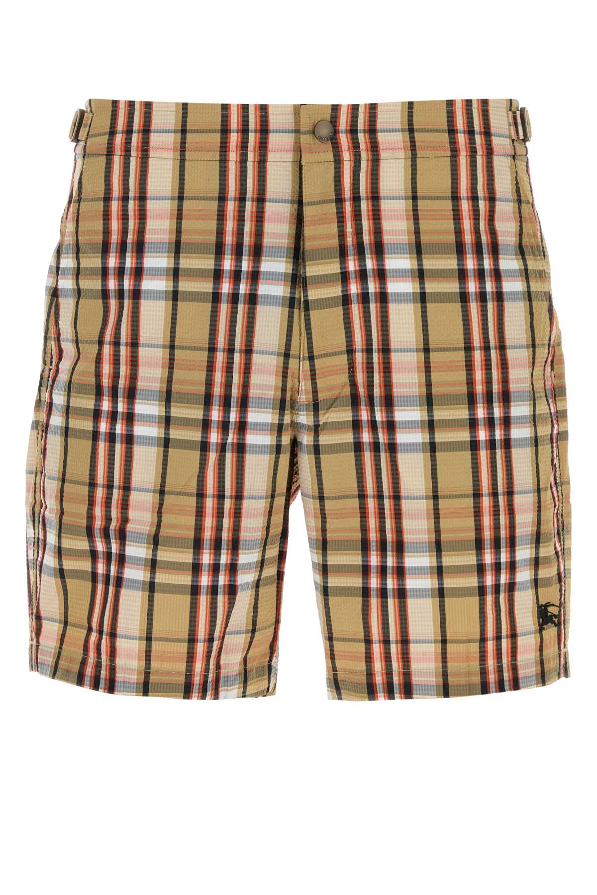 Burberry Men Printed Seersucker Swimming Shorts
