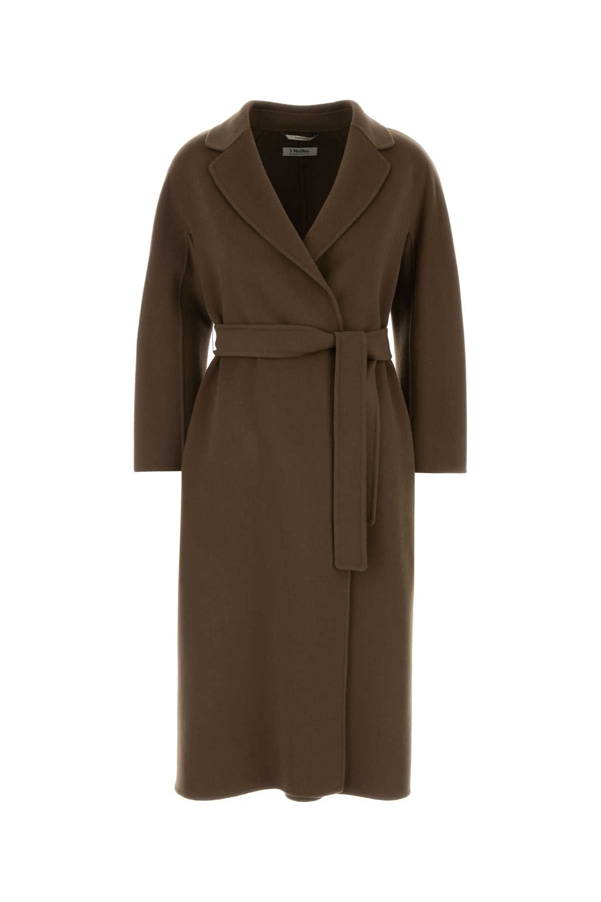 S Maxmara Women Mud Wool Esturia Coat