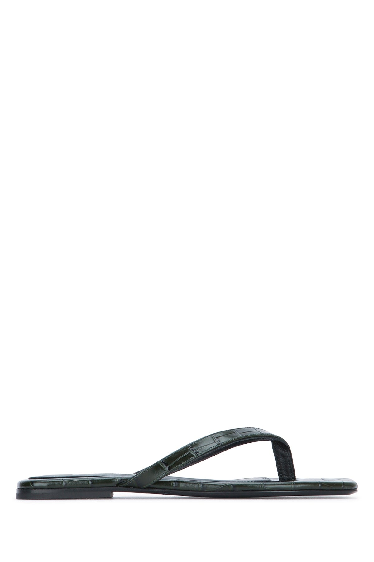 Toteme Women Croco-Embossed Flip Flops