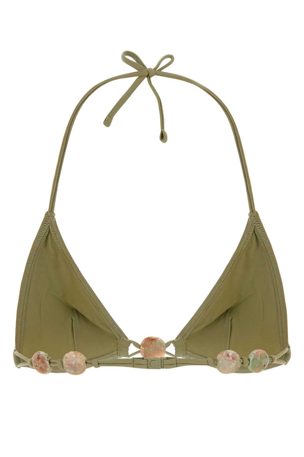 Eres Women Sage Green Stretch Nylon Alva Bikini Top