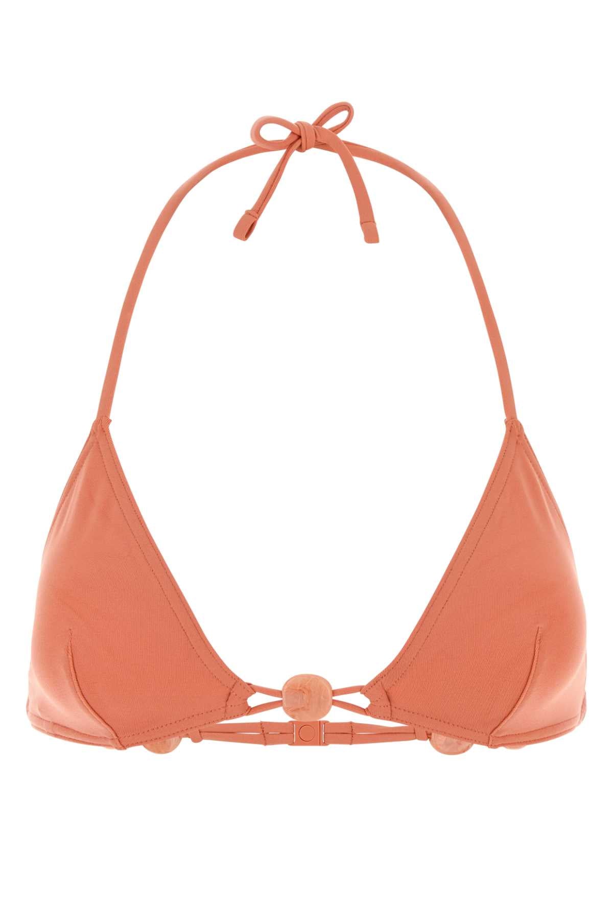 Eres Women Peach Stretch Nylon Alva Bikini Top
