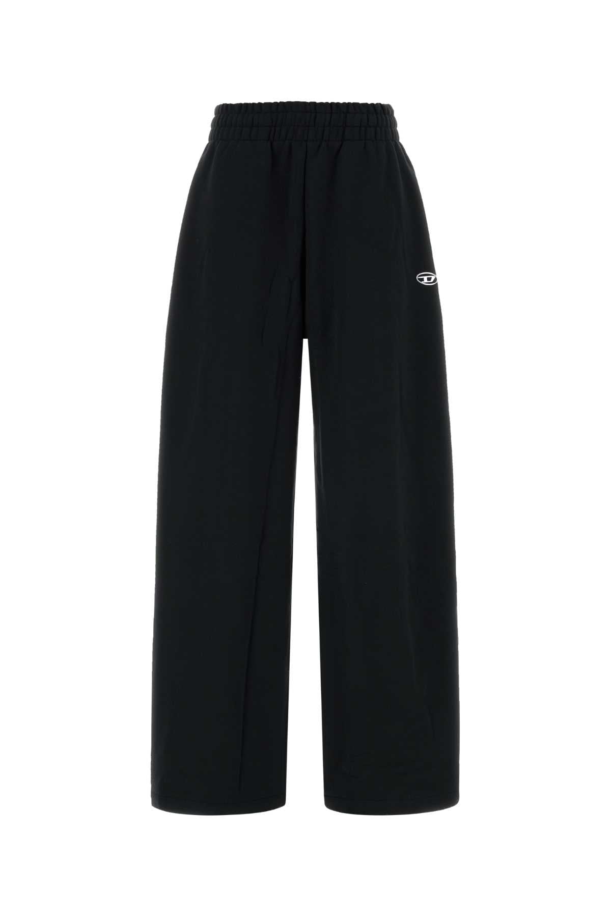 Diesel Women Black Cotton Joggers
