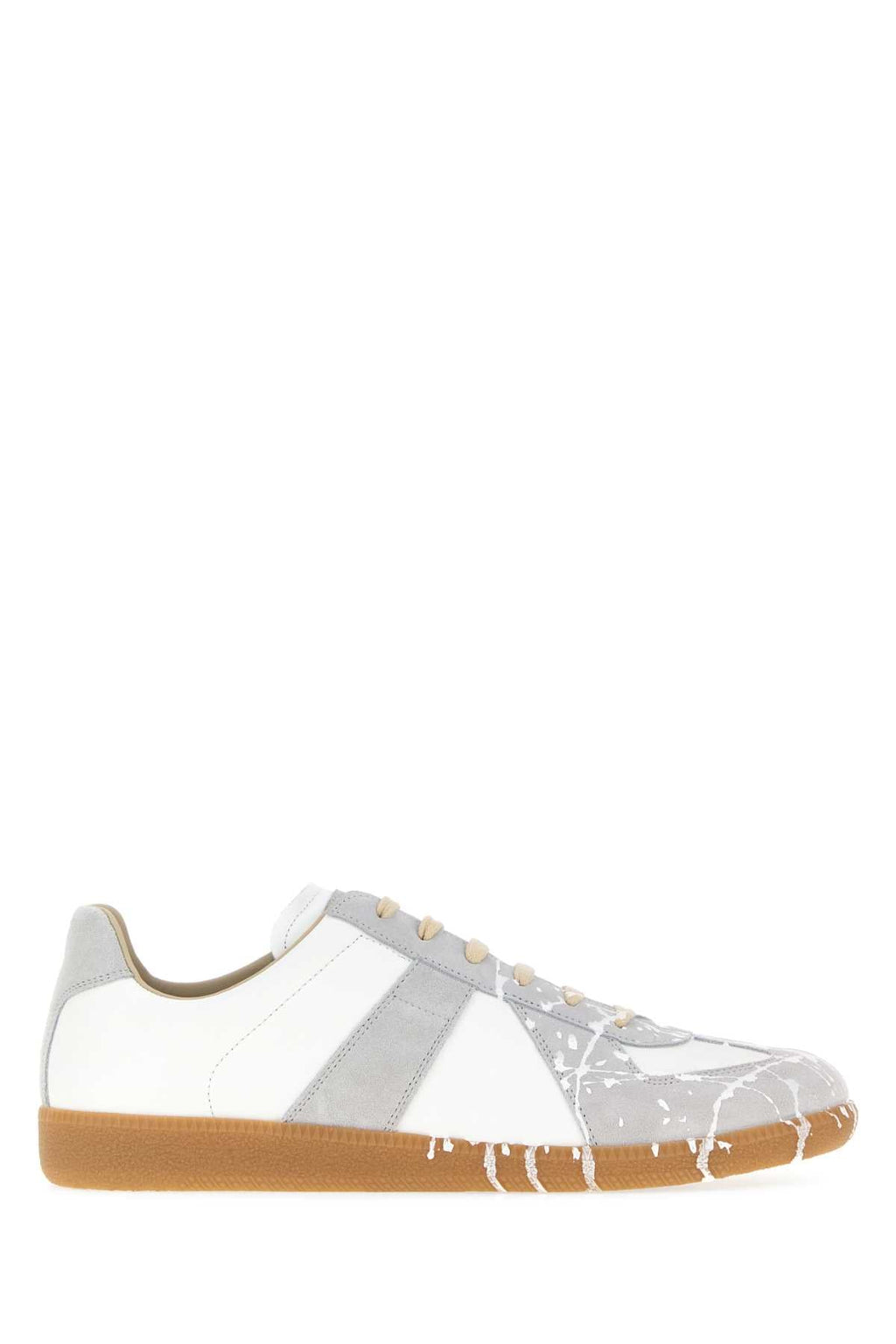 Maison Margiela Men Two-Tone Leather Replica Sneakers