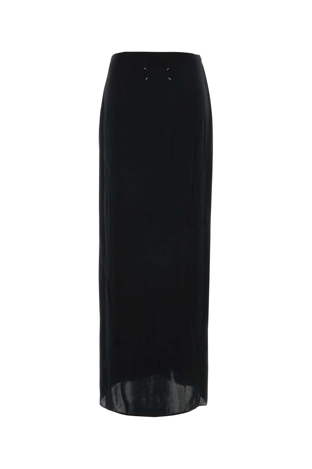 Maison Margiela Women Black Satin Skirt