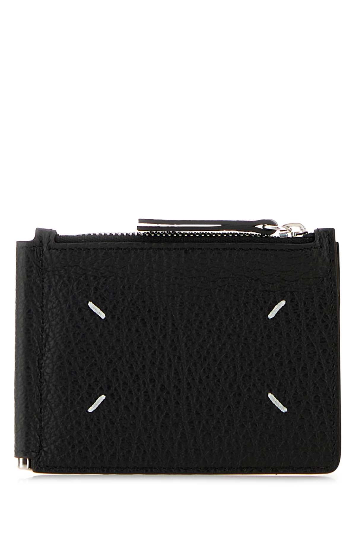 Maison Margiela Women Black Leather Wallet