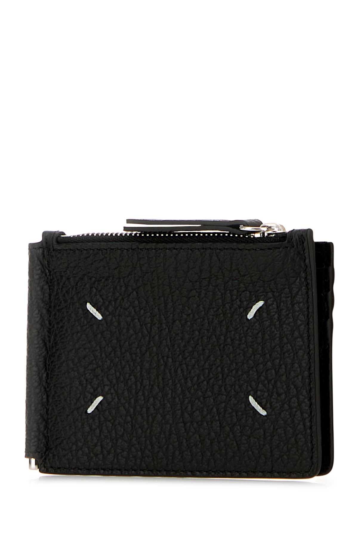 Maison Margiela Women Black Leather Wallet