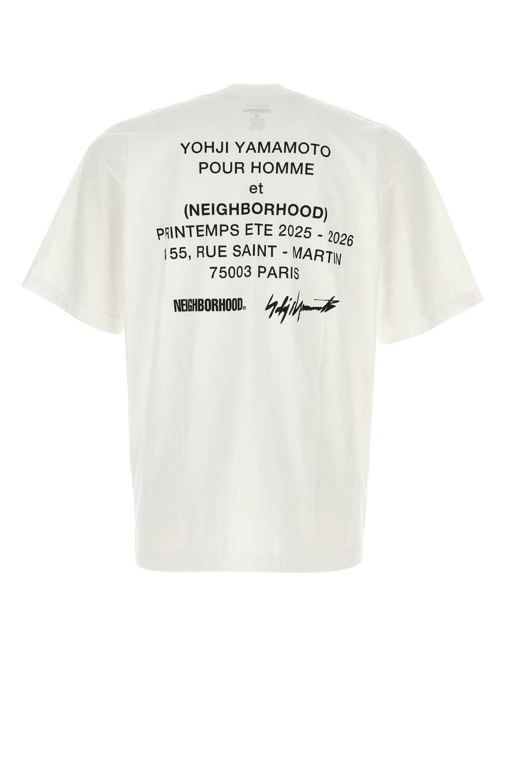 Yohji Yamamoto Men White Cotton Yohji Yamamoto X Neighborhood T-Shirt