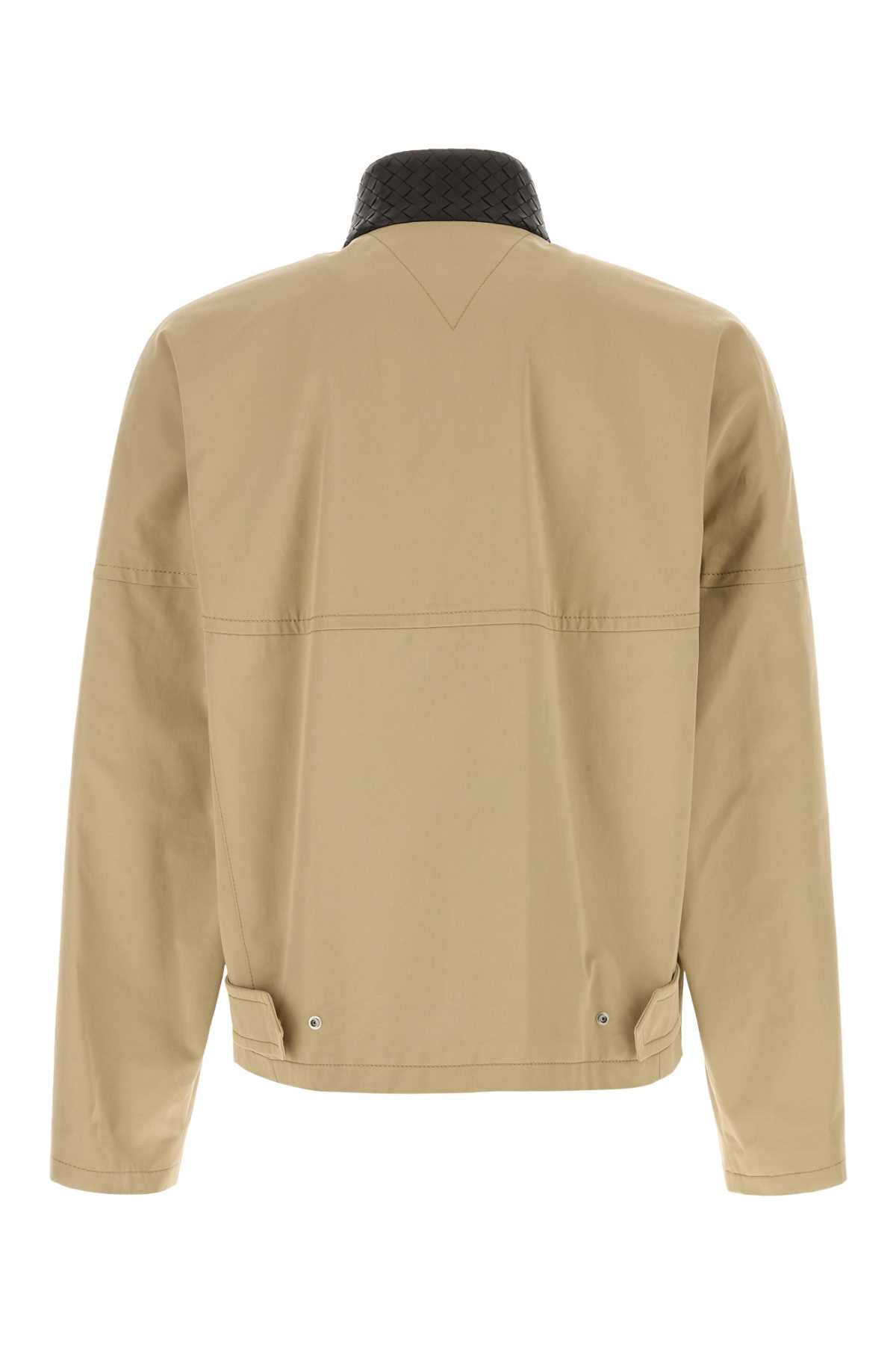 Bottega Veneta Men Beige Cotton Jacket
