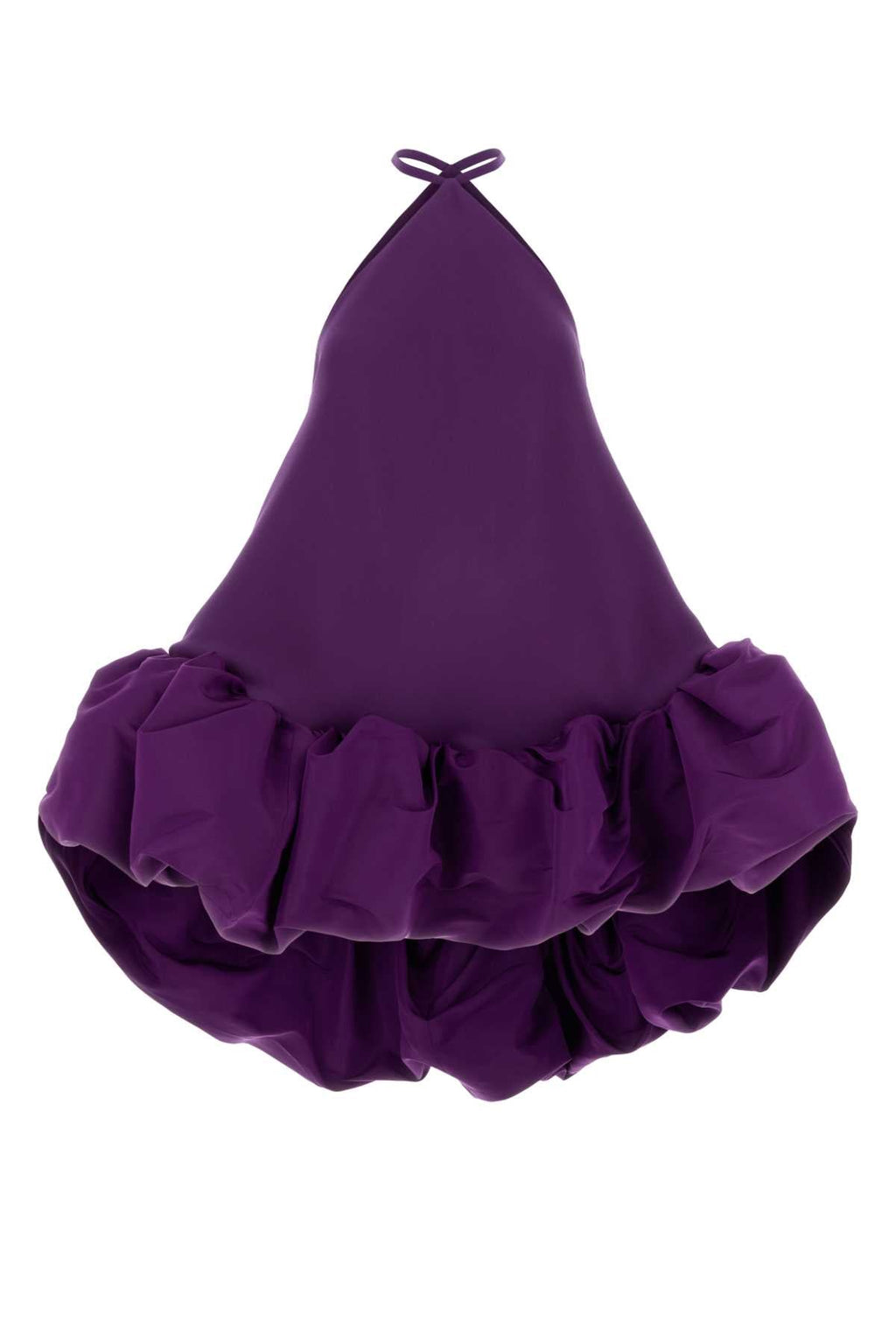 Balenciaga Women Purple Crepe Mini Dress
