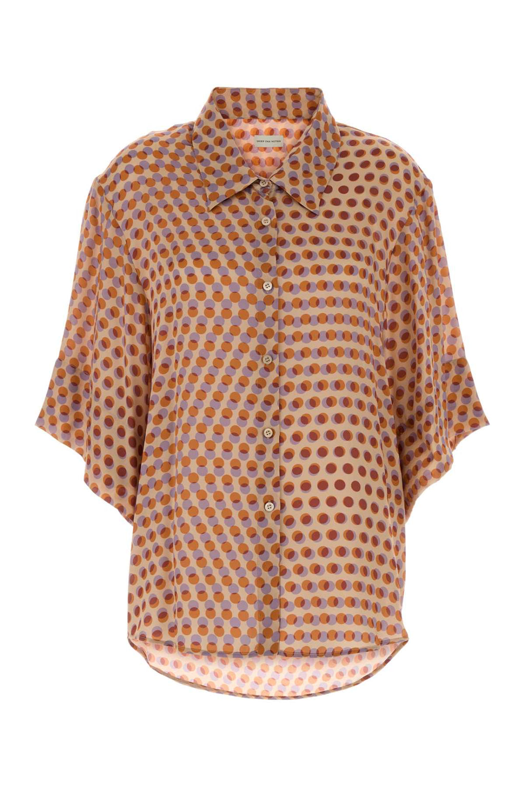 Dries Van Noten Women Printed Satin Clea Shirt