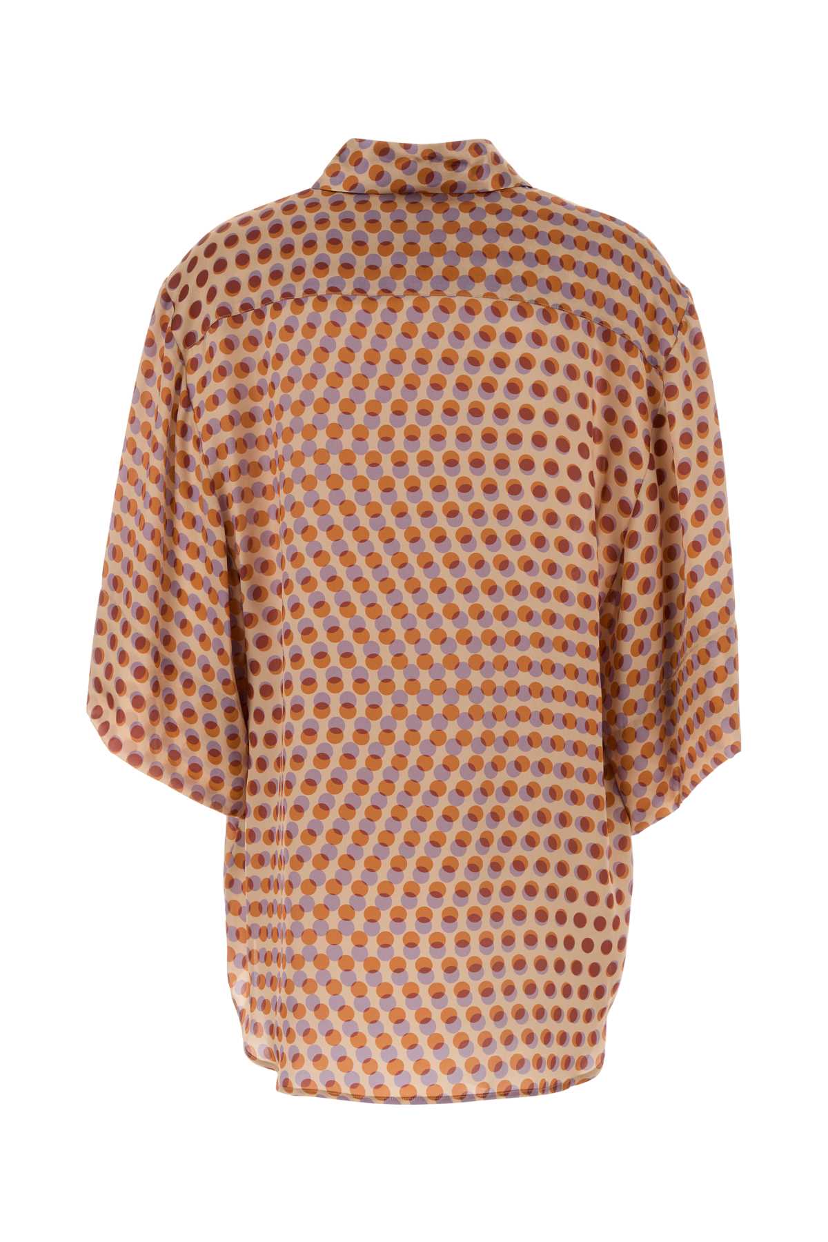 Dries Van Noten Women Printed Satin Clea Shirt