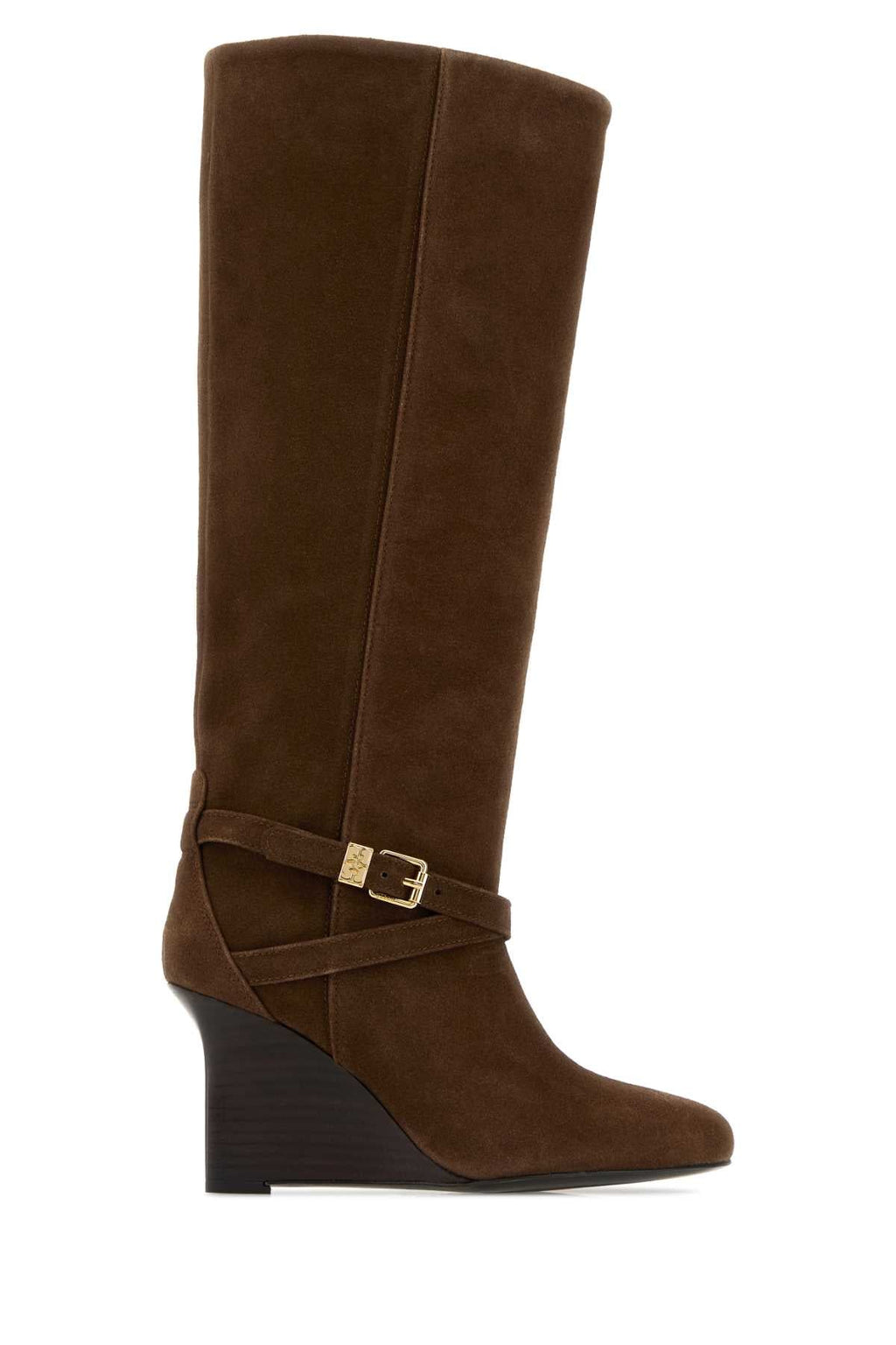 Ganni Women Brown Suede Boots