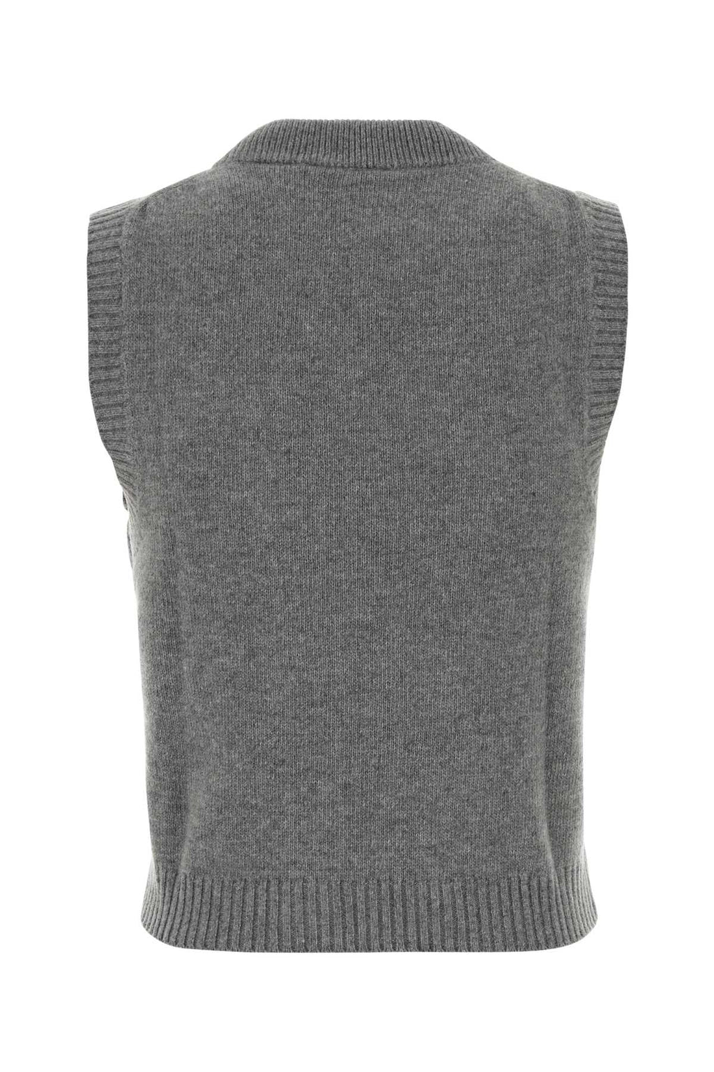 Ganni Women Grey Wool Blend Vest