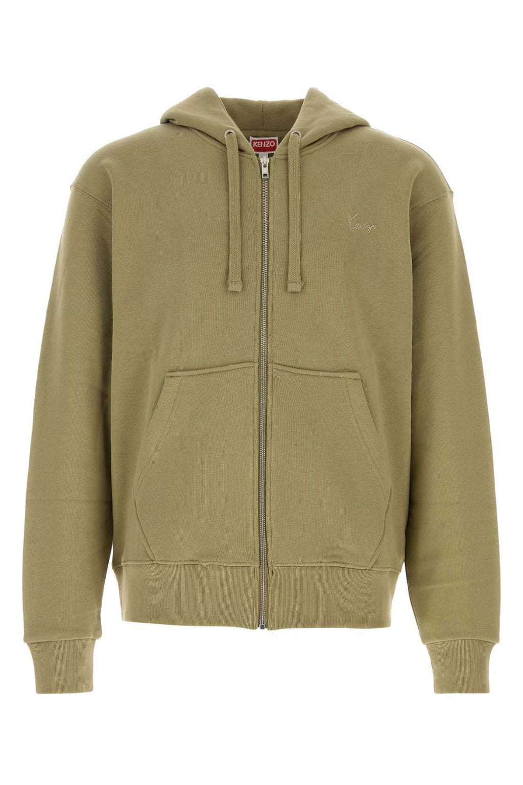 Kenzo Men Olive Green Cotton Sweatshirt