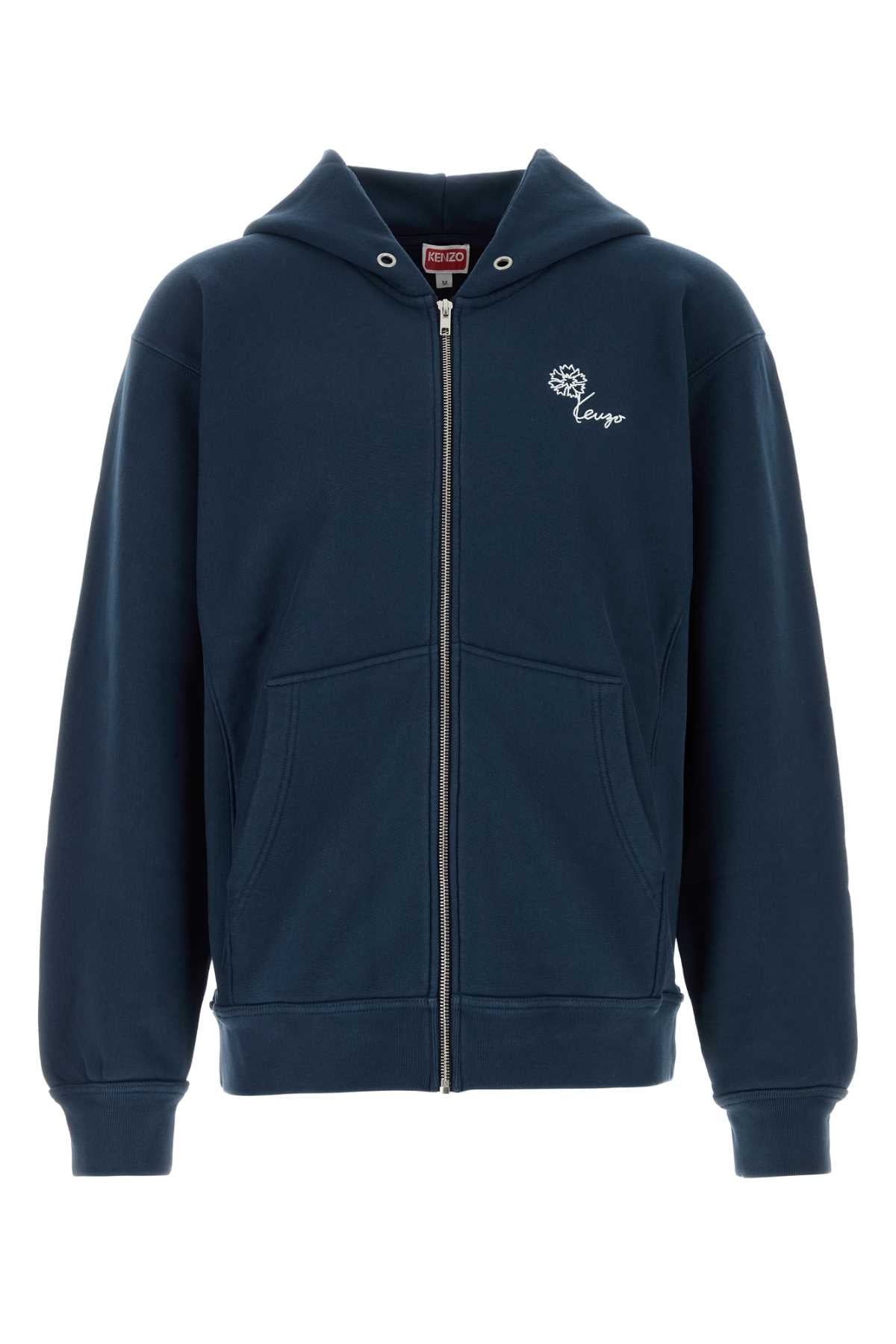 Kenzo Men Blue Cotton Sweatshirt