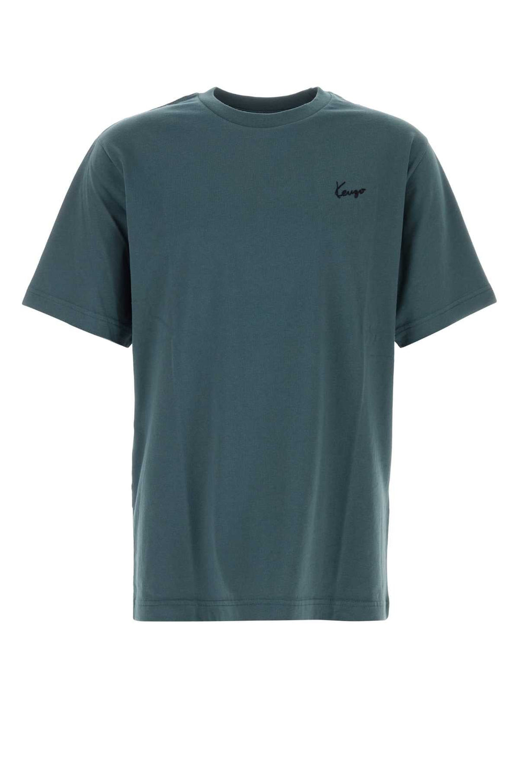 Kenzo Men Air Force Blue Cotton T-Shirt