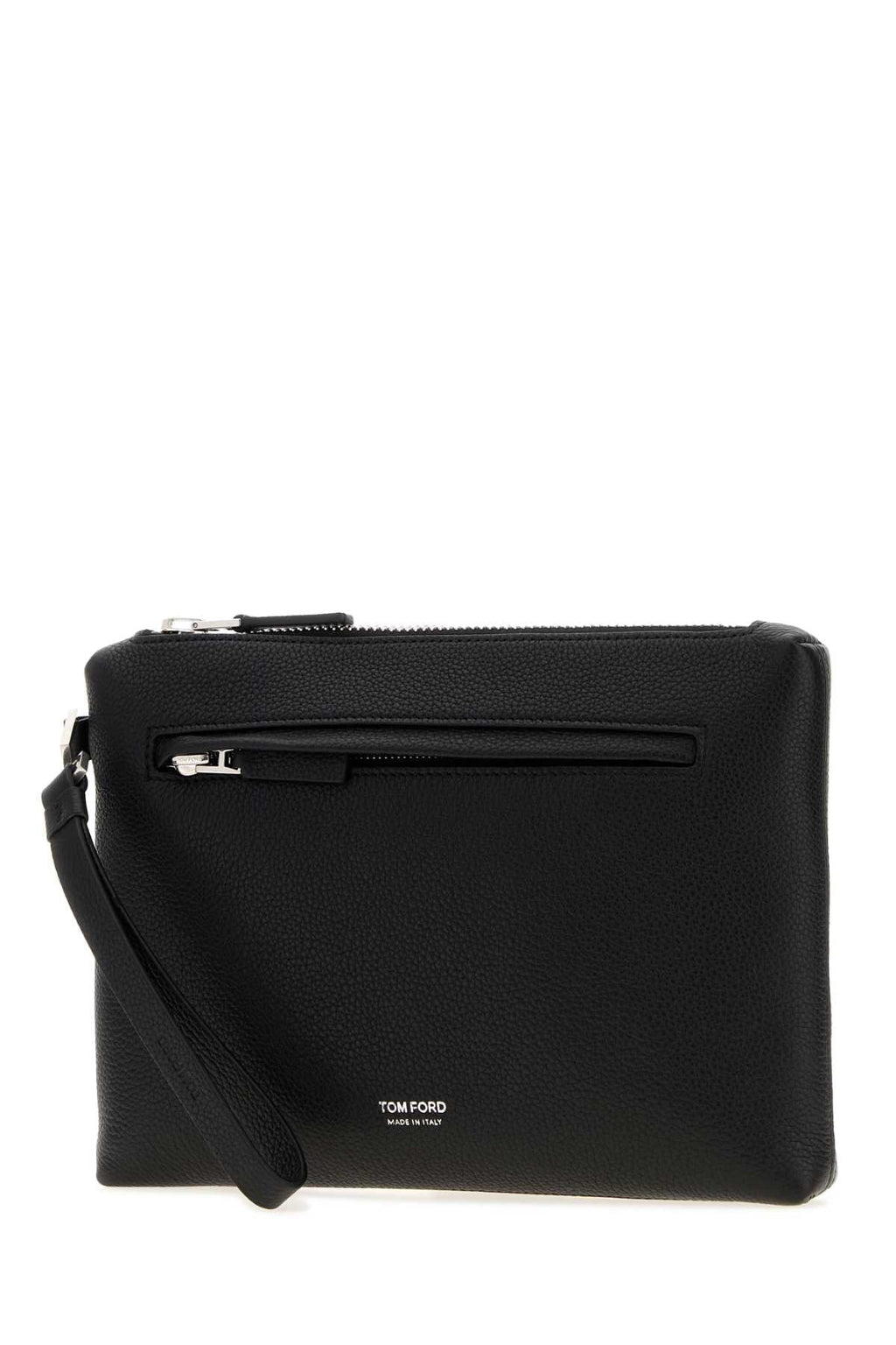 Tom Ford Men Black Leather Clutch