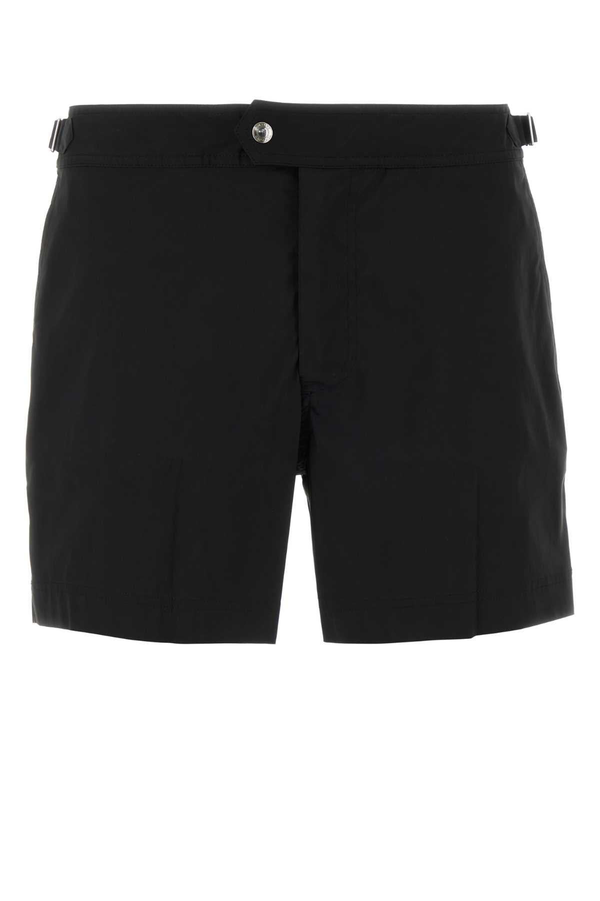 Tom Ford Men Black Polyester Swimming Shorts