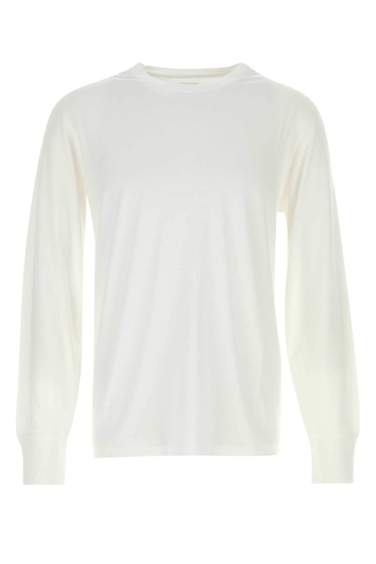 Tom Ford Men White Lyocell Blend T-Shirt