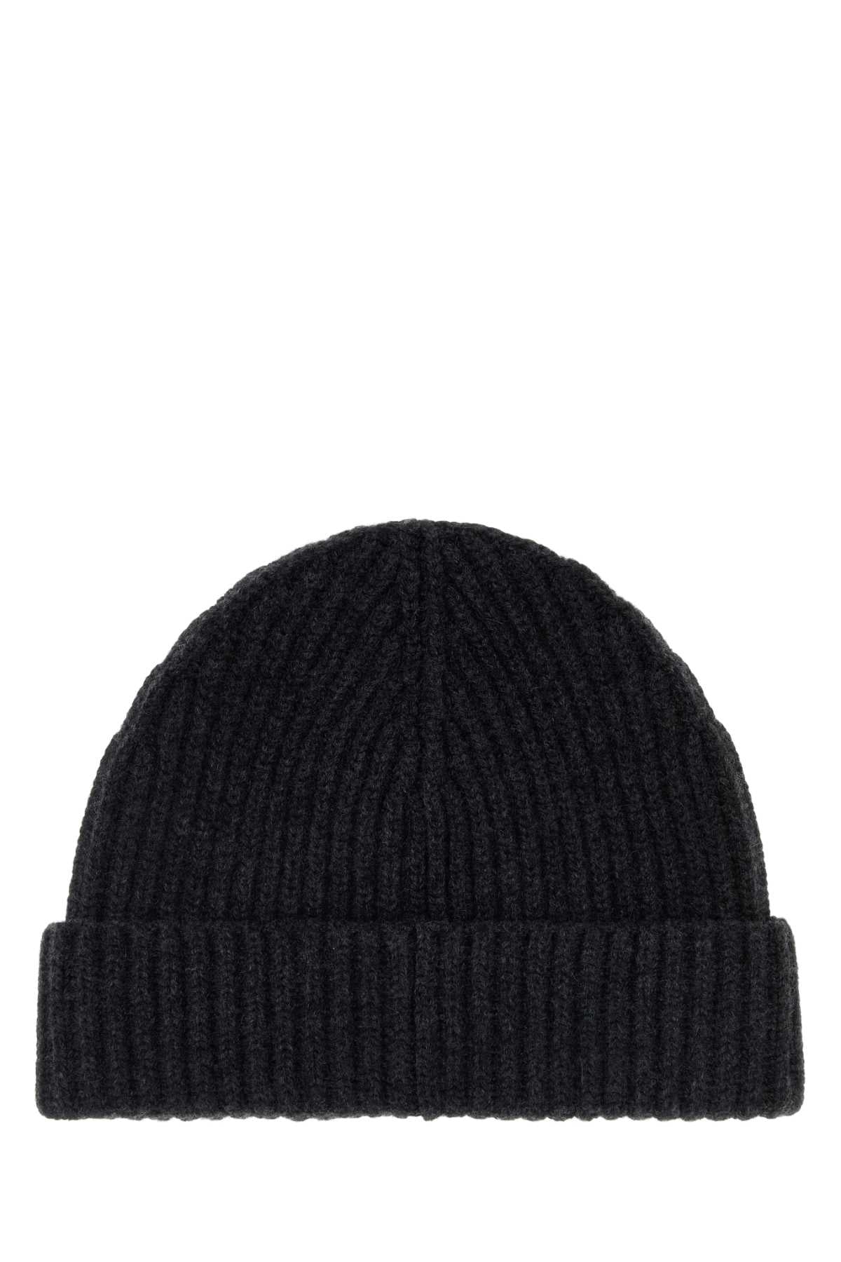 Loewe Men Black Cashmere Beanie Hat