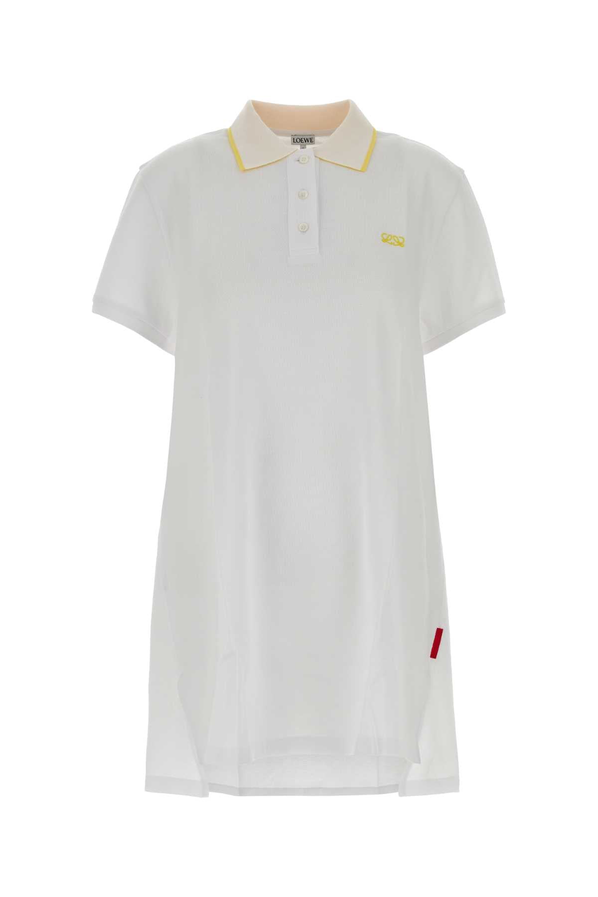 Loewe Women White Piquet Polo Dress