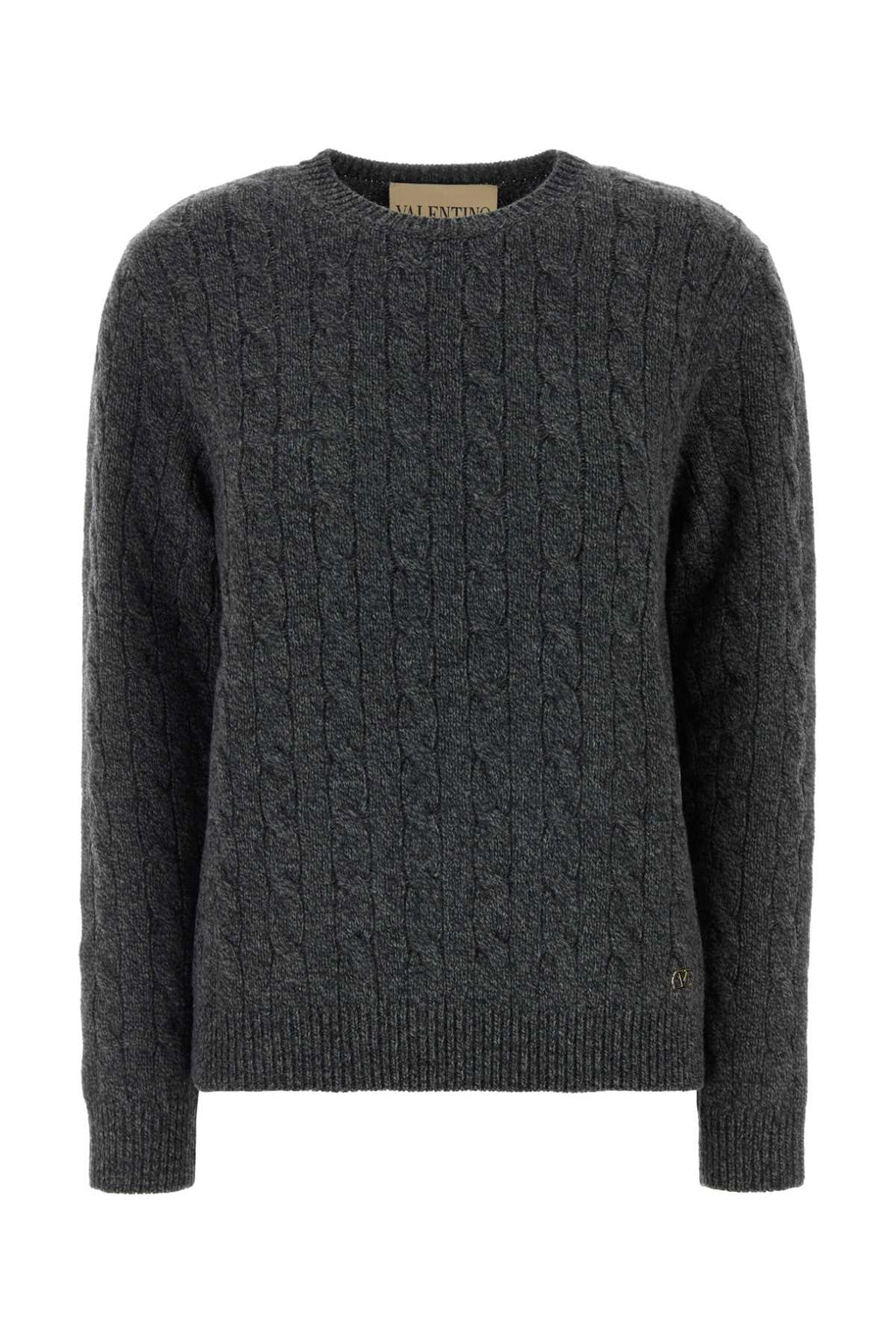 Valentino Garavani Women Dark Grey Wool Sweater